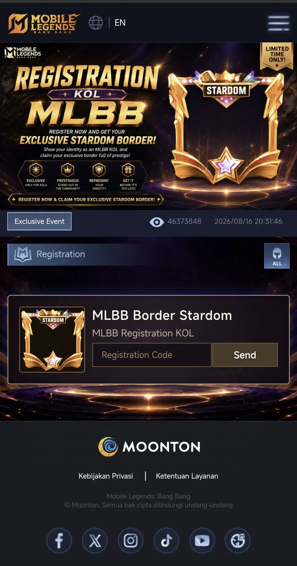 MLBB EXCLUSIVE BORDER
