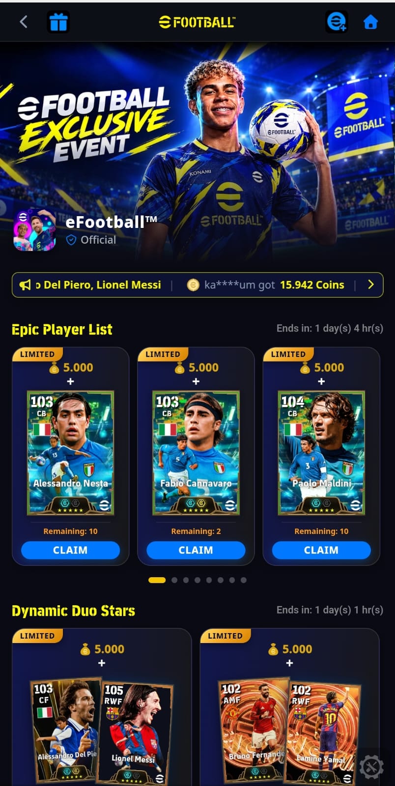 EFB POINT CARD + COIN