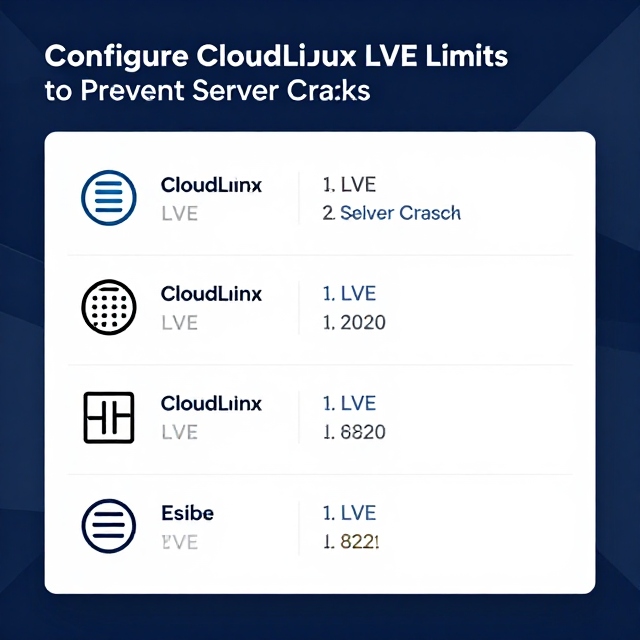 Configure CloudLinux LVE Limits to Prevent Server Crashes