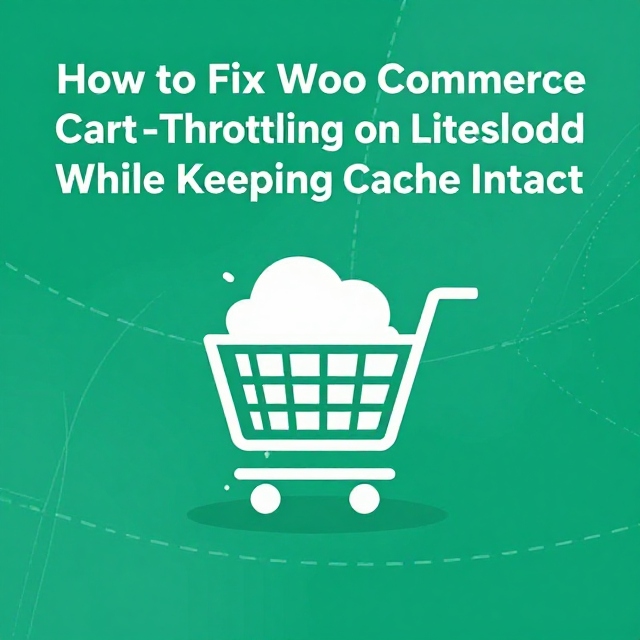 How to Fix WooCommerce Cart‑Throttling on LiteSpeed While Keeping Cache Intact