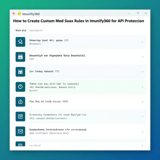 How to Create Custom ModSecurity Rules in Imunify360 for API Protection