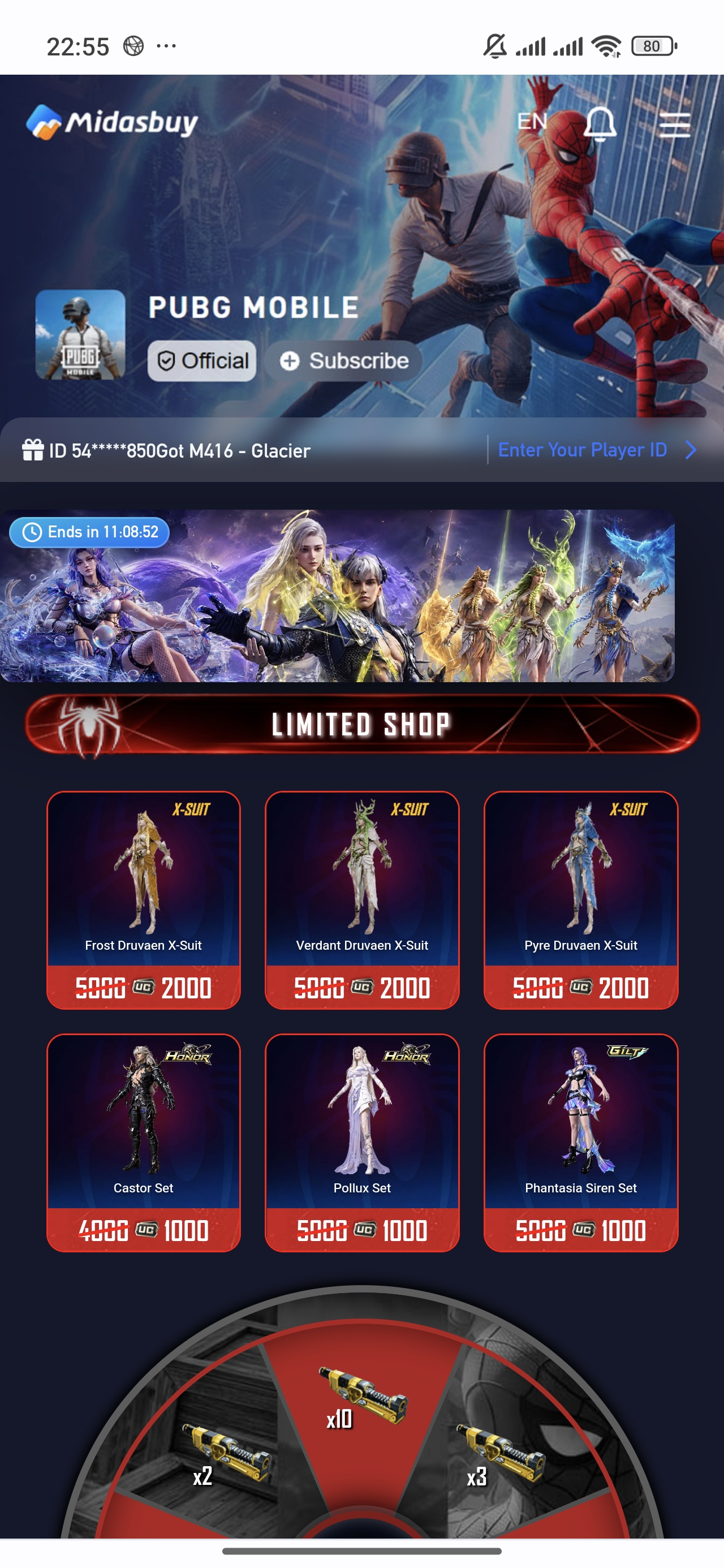 MIDAS X SPIDERMAN TRUE ID